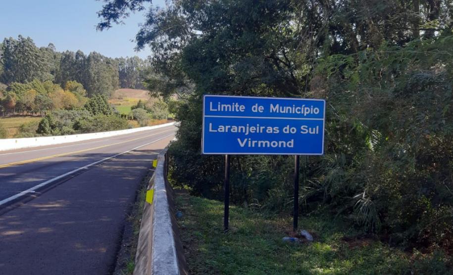 Lei estadual corrige divisa entre Virmond e Laranjeiras do Sul