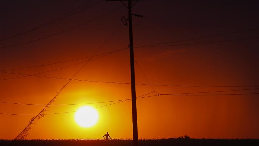 Foto de pôr do sol