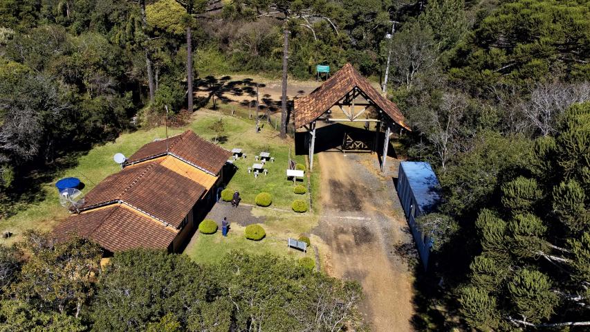 Foto aérea de parque estadual paranaense
